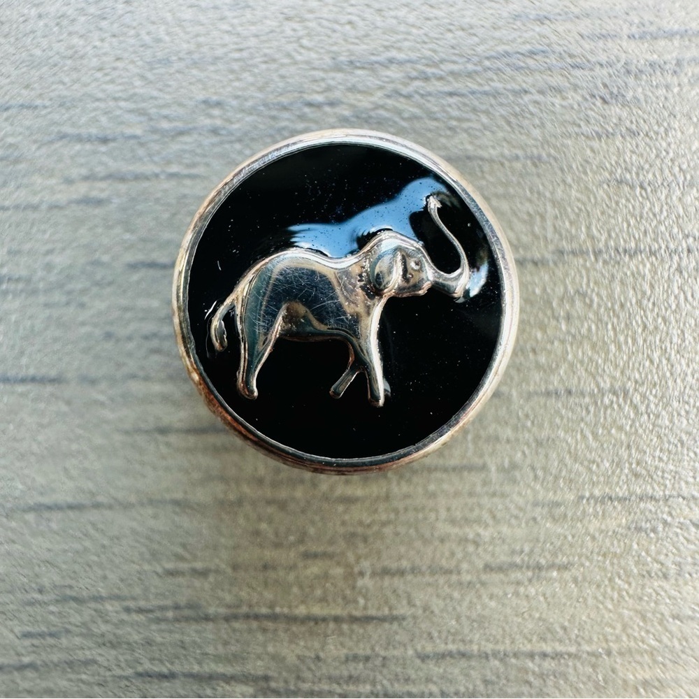 Kameleon Jewel Pop 925 Sterling pop insert black enamel Lucky elephant 1022 NEW